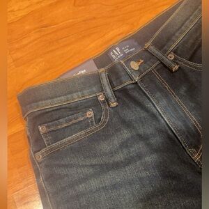 dark blue jeans from GAP